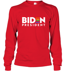 Joseph Biden For President T Shirt_ LGBT Gay Pride Rainbow Long Sleeve T-Shirt Long Sleeve T-Shirt - HHHstores