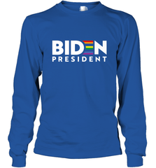 Joseph Biden For President T Shirt_ LGBT Gay Pride Rainbow Long Sleeve T-Shirt Long Sleeve T-Shirt - HHHstores
