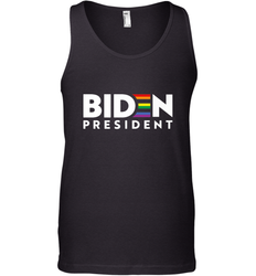 Joseph Biden For President T Shirt_ LGBT Gay Pride Rainbow Men's Tank Top