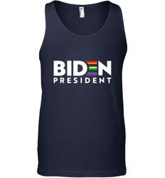 Joseph Biden For President T Shirt_ LGBT Gay Pride Rainbow Men's Tank Top