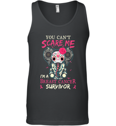 You can't Scare Me I'm Breast Cancer Survivor Elephant Funny Men's Tank Top