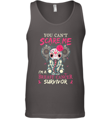 You can't Scare Me I'm Breast Cancer Survivor Elephant Funny Men's Tank Top Men's Tank Top - HHHstores