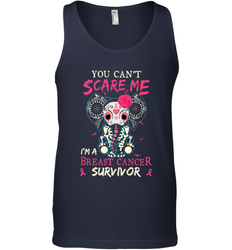 You can't Scare Me I'm Breast Cancer Survivor Elephant Funny Men's Tank Top