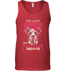 You can't Scare Me I'm Breast Cancer Survivor Elephant Funny Men's Tank Top Men's Tank Top - HHHstores