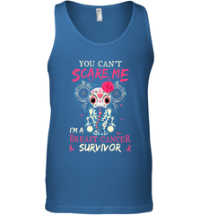 You can't Scare Me I'm Breast Cancer Survivor Elephant Funny Men's Tank Top Men's Tank Top - HHHstores