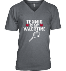 Tennis Is My Valentine Funny Gift For Women Men's V-Neck Men's V-Neck - HHHstores