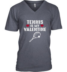 Tennis Is My Valentine Funny Gift For Women Men's V-Neck Men's V-Neck - HHHstores