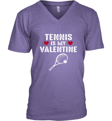 Tennis Is My Valentine Funny Gift For Women Men's V-Neck Men's V-Neck - HHHstores