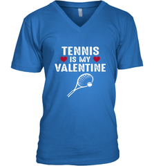 Tennis Is My Valentine Funny Gift For Women Men's V-Neck Men's V-Neck - HHHstores