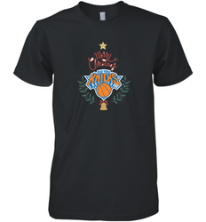 NBA New York Knicks Logo merry Christmas gilf Men's Premium T-Shirt