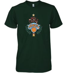 NBA New York Knicks Logo merry Christmas gilf Men's Premium T-Shirt Men's Premium T-Shirt - HHHstores