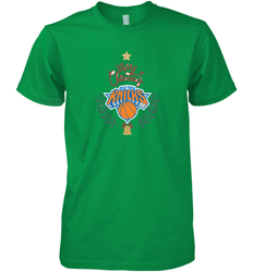 NBA New York Knicks Logo merry Christmas gilf Men's Premium T-Shirt