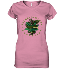 The Green Mamba, Cannabist, Weed Grower Pot Smoker Women's V-Neck T-Shirt Women's V-Neck T-Shirt - HHHstores