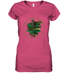 The Green Mamba, Cannabist, Weed Grower Pot Smoker Women's V-Neck T-Shirt Women's V-Neck T-Shirt - HHHstores