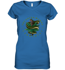 The Green Mamba, Cannabist, Weed Grower Pot Smoker Women's V-Neck T-Shirt Women's V-Neck T-Shirt - HHHstores