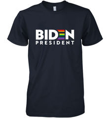 Joseph Biden For President T Shirt_ LGBT Gay Pride Rainbow Men's Premium T-Shirt Men's Premium T-Shirt - HHHstores