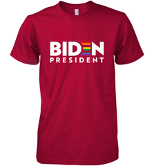 Joseph Biden For President T Shirt_ LGBT Gay Pride Rainbow Men's Premium T-Shirt Men's Premium T-Shirt - HHHstores