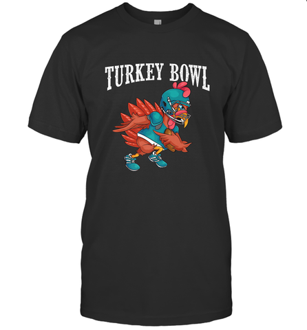 Cool Turkey Bowl _ Funny Thanksgiving Football Player Men's T-Shirt Men's T-Shirt / Black / S Men's T-Shirt - HHHstores