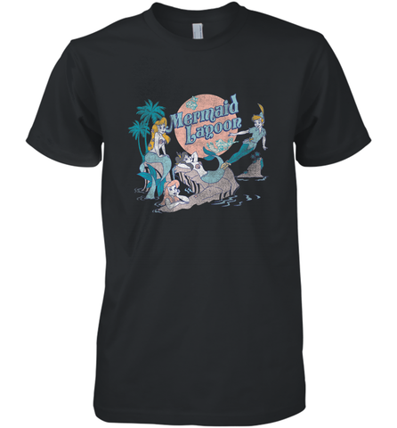 Disney Peter Pan Distressed Mermaid Lagoon Men's Premium T-Shirt Men's Premium T-Shirt / Black / XS Men's Premium T-Shirt - HHHstores