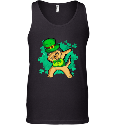 Dabbing Irish Terrier Dog Leprechaun St Patricks Day Ireland Men's Tank Top Men's Tank Top / Black / XS Men's Tank Top - HHHstores