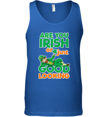 Are You Irish Or Just Good Looking Funny St Patricks Day Men's Tank Top Men's Tank Top - HHHstores