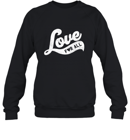 Cute Love Valentines Day Retro Vintage Top Crewneck Sweatshirt Crewneck Sweatshirt / Black / S Crewneck Sweatshirt - HHHstores