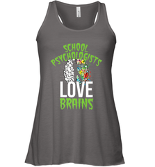School Psychologists Love Brains Halloween Teacher Women's Racerback Tank Women's Racerback Tank - HHHstores