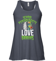 School Psychologists Love Brains Halloween Teacher Women's Racerback Tank Women's Racerback Tank - HHHstores