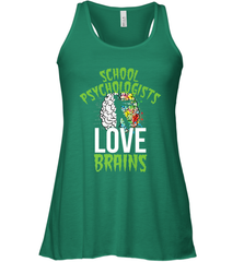 School Psychologists Love Brains Halloween Teacher Women's Racerback Tank Women's Racerback Tank - HHHstores