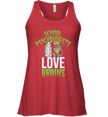 School Psychologists Love Brains Halloween Teacher Women's Racerback Tank Women's Racerback Tank - HHHstores