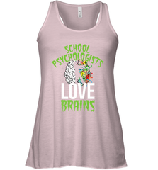 School Psychologists Love Brains Halloween Teacher Women's Racerback Tank Women's Racerback Tank - HHHstores