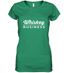 Whiskey Business Drinking St Patrick's Day Women's V-Neck T-Shirt Women's V-Neck T-Shirt - HHHstores
