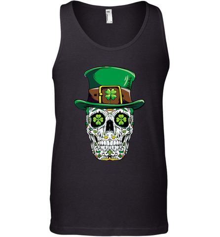 Sugar Skull Leprechaun T Shirt St Patricks Day Women Men Men's Tank Top Men's Tank Top / Black / XS Men's Tank Top - HHHstores