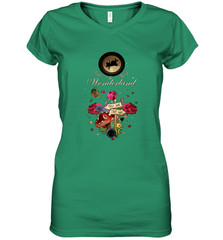 I Found Myself In Wonderland  Alice In Wonderland Women's V-Neck T-Shirt Women's V-Neck T-Shirt - HHHstores