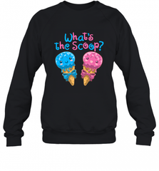 Gender Reveal Family Party Ice Cream What's the Scoop Crewneck Sweatshirt Crewneck Sweatshirt - HHHstores