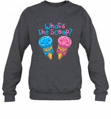 Gender Reveal Family Party Ice Cream What's the Scoop Crewneck Sweatshirt Crewneck Sweatshirt - HHHstores