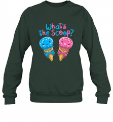 Gender Reveal Family Party Ice Cream What's the Scoop Crewneck Sweatshirt Crewneck Sweatshirt - HHHstores