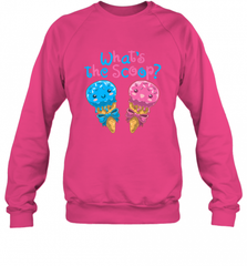 Gender Reveal Family Party Ice Cream What's the Scoop Crewneck Sweatshirt Crewneck Sweatshirt - HHHstores