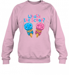 Gender Reveal Family Party Ice Cream What's the Scoop Crewneck Sweatshirt Crewneck Sweatshirt - HHHstores