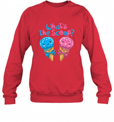 Gender Reveal Family Party Ice Cream What's the Scoop Crewneck Sweatshirt Crewneck Sweatshirt - HHHstores