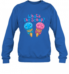 Gender Reveal Family Party Ice Cream What's the Scoop Crewneck Sweatshirt Crewneck Sweatshirt - HHHstores