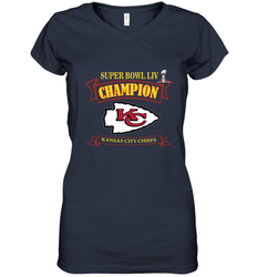 Kansas City Chiefs NFL Pro Line by Fanatics Super Bowl LIV Champions Women's V-Neck T-Shirt