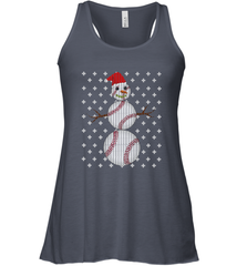 UGLY CHRISTMAS Baseball Snowman Holiday Santa Funny Men Gift Women's Racerback Tank Women's Racerback Tank - HHHstores
