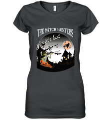 The wicth hunters  halloween Women's V-Neck T-Shirt Women's V-Neck T-Shirt - HHHstores