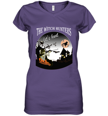 The wicth hunters  halloween Women's V-Neck T-Shirt Women's V-Neck T-Shirt - HHHstores