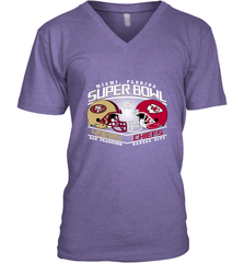 NFL Super bowl San Francisco 49ers vs. Kansas City Chiefs Men's V-Neck Men's V-Neck - HHHstores