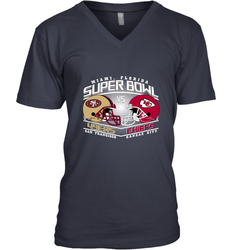 NFL Super bowl San Francisco 49ers vs. Kansas City Chiefs Men's V-Neck