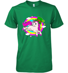 Irish Leprechaun Unicorn Cute St Patricks Day Ireland Men's Premium T-Shirt Men's Premium T-Shirt - HHHstores