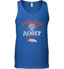 Sundays Are For Jesus and Denver Funny Christian Football Men's Tank Top Men's Tank Top - HHHstores