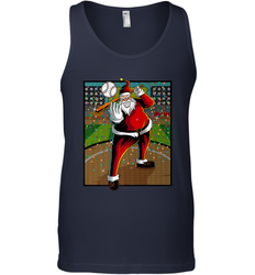 Baseball Santa Ugly Christmas Sports Graphic Print Design Men's Tank Top